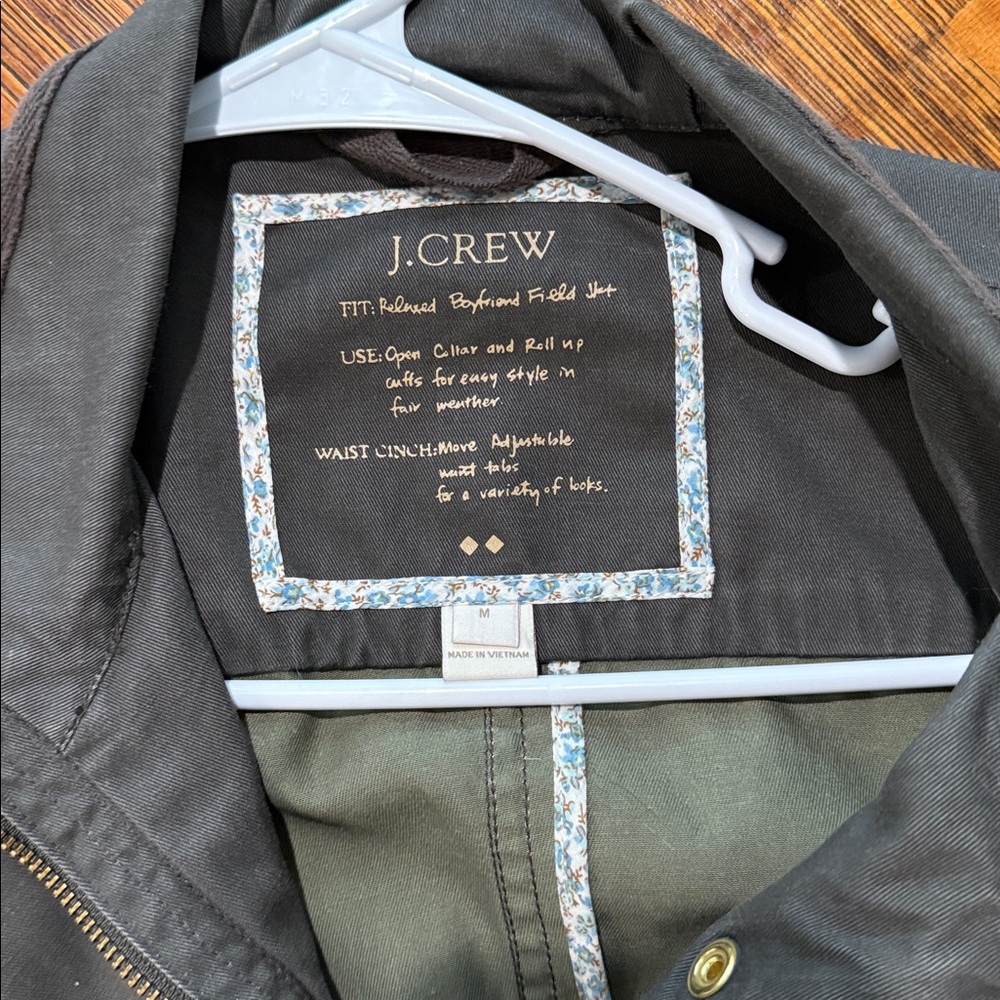 J. Crew Utility Jacket in Black and Olive